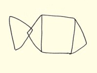 Draw a fish - step 1